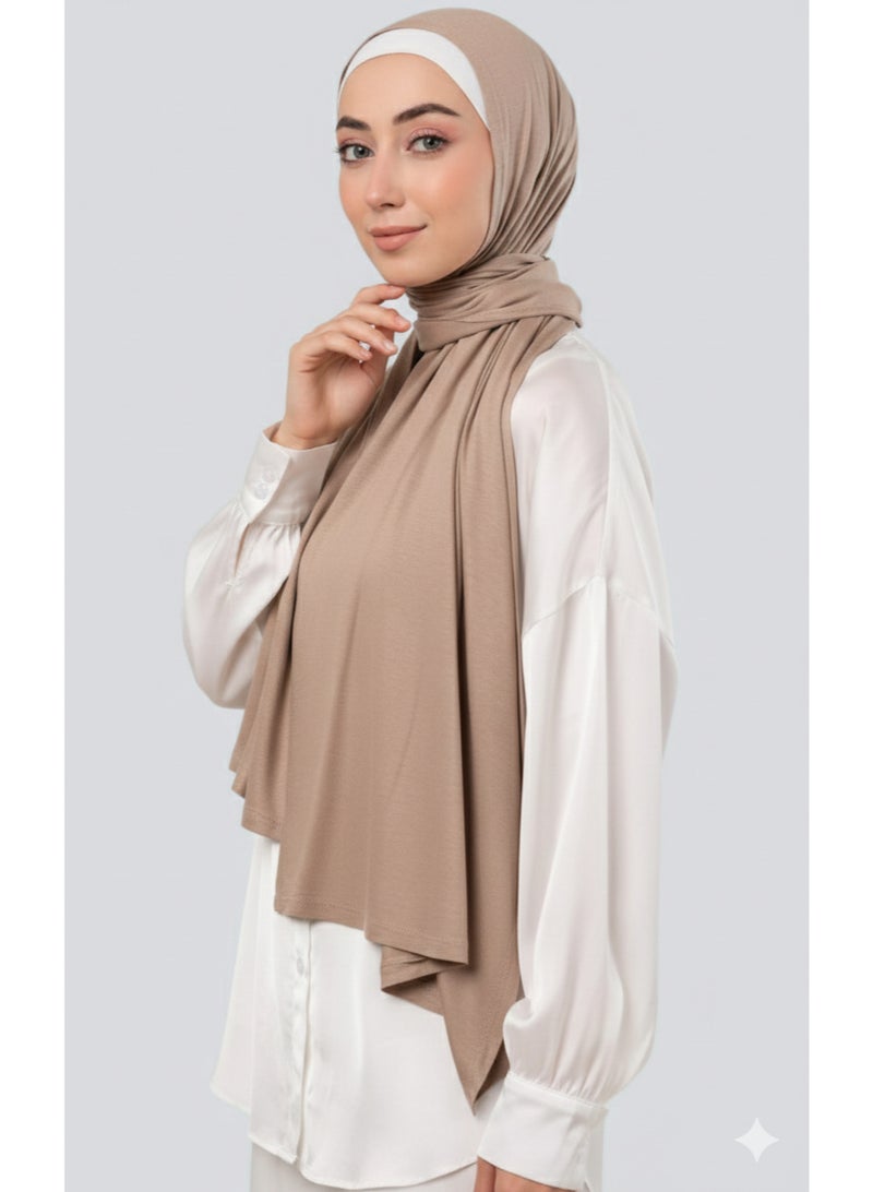 Women's Pure Cotton Soft Jersey Hijab - Premium Breathable Fabric & Full Coverage - Multi Colors - Image 3